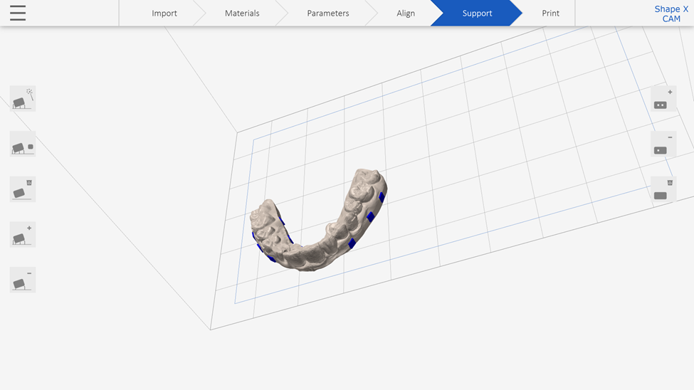 model perforation in shape x cam software