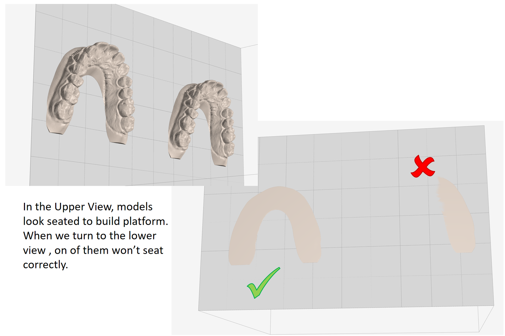 shape x cam models alignment to build platform
