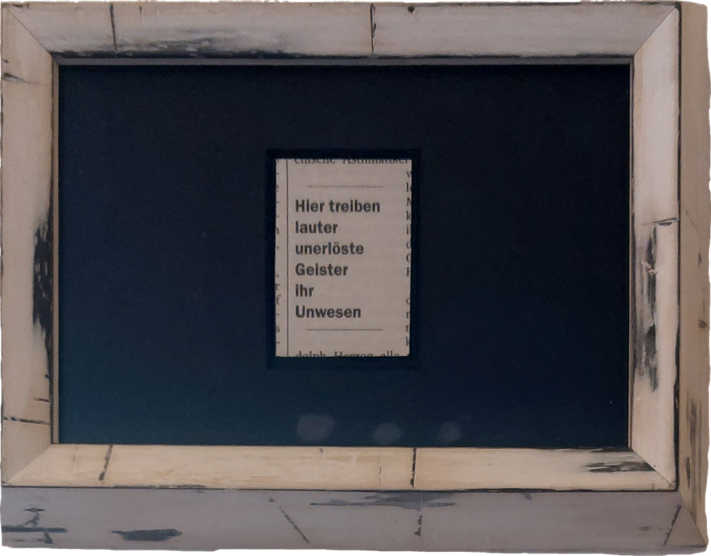 Einteilige Collage von Carsten Schneider