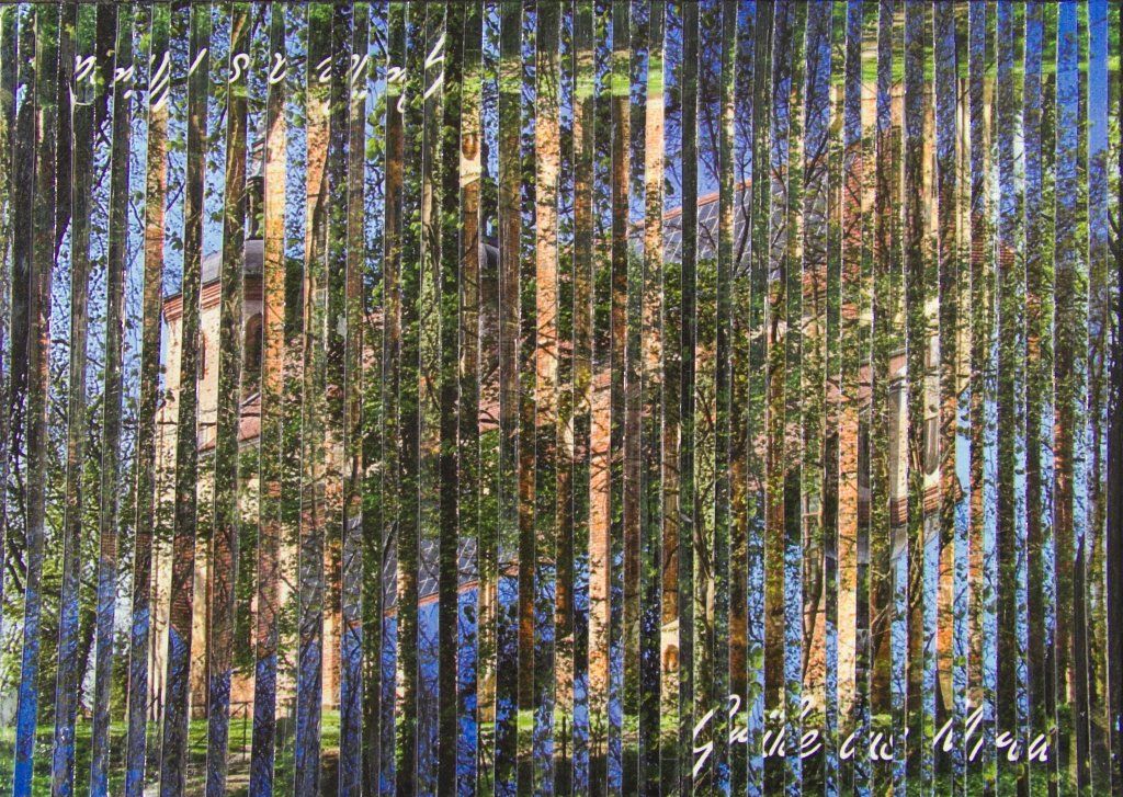 Collage auf Ansichtskarte von Carsten Schneider. Katalognummer 246-a