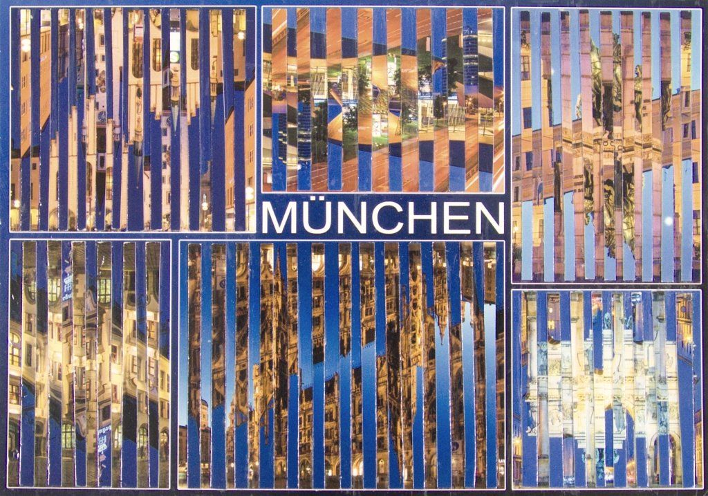 Collage auf Ansichtskarte von Carsten Schneider. Katalognummer 262