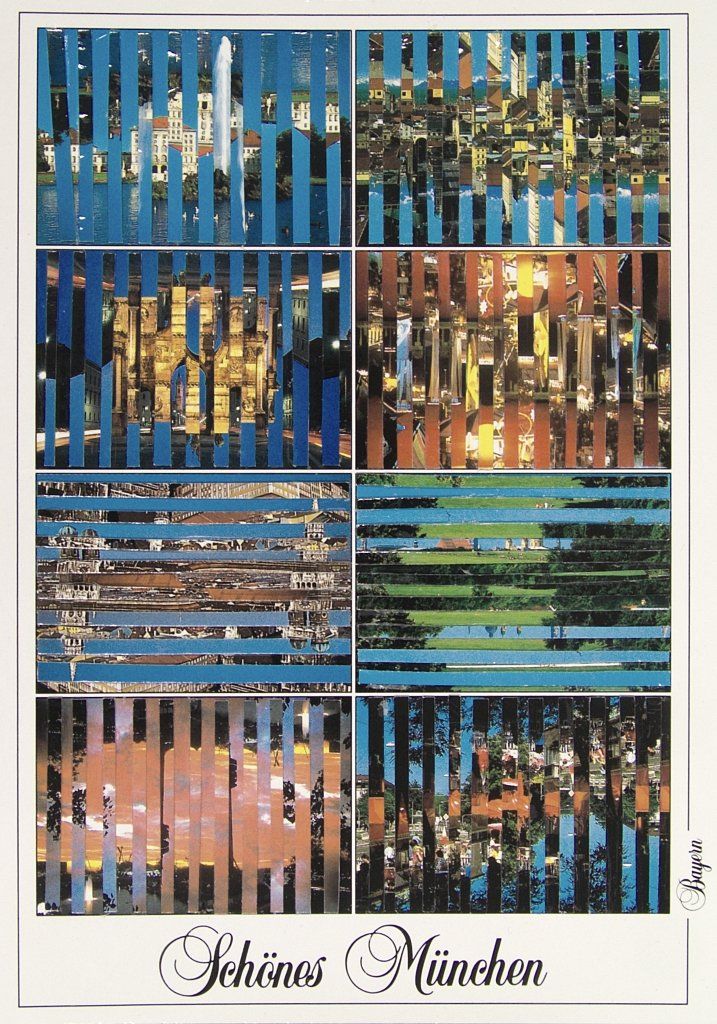 Collage auf Ansichtskarte. Von Carsten Schneider. Nr. 264