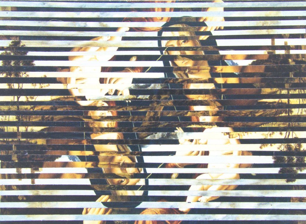 Collage auf Ansichtskarte von Carsten Schneider. Katalognummer 294