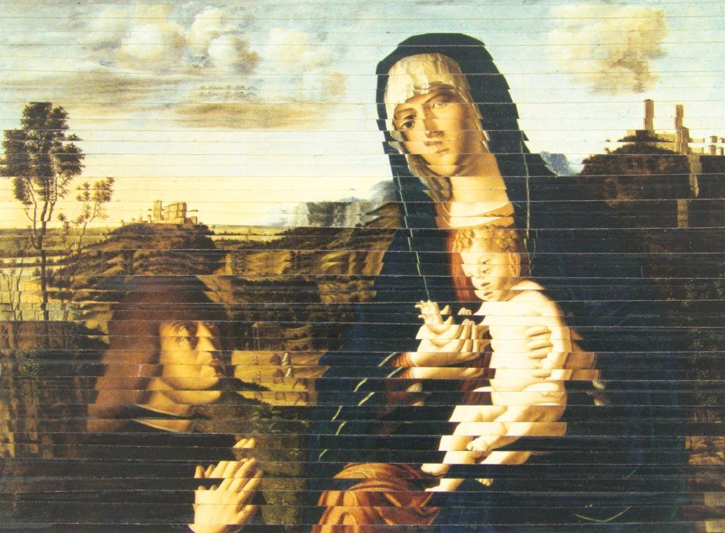 Collage auf Ansichtskarte von Carsten Schneider. Katalognummer 295