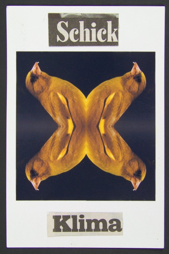 Collage auf Ansichtskarte. Von Carsten Schneider. Nr. 300