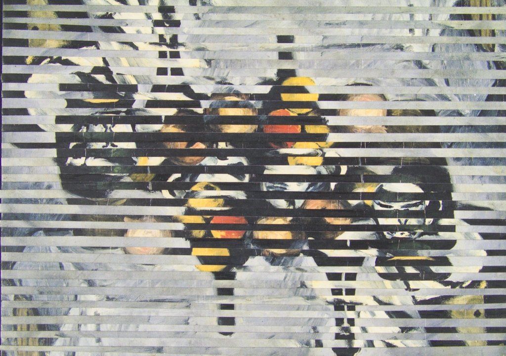 Collage auf Ansichtskarte von Carsten Schneider. Katalognummer 304