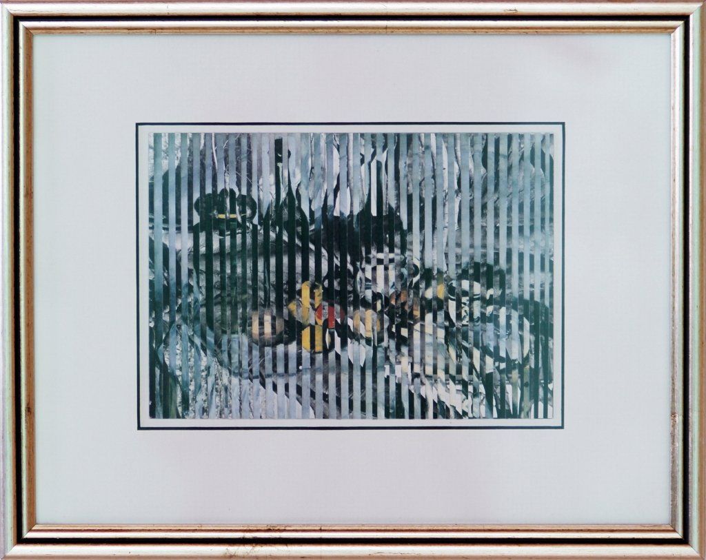 Collage auf Ansichtskarte von Carsten Schneider. Katalognummer 305