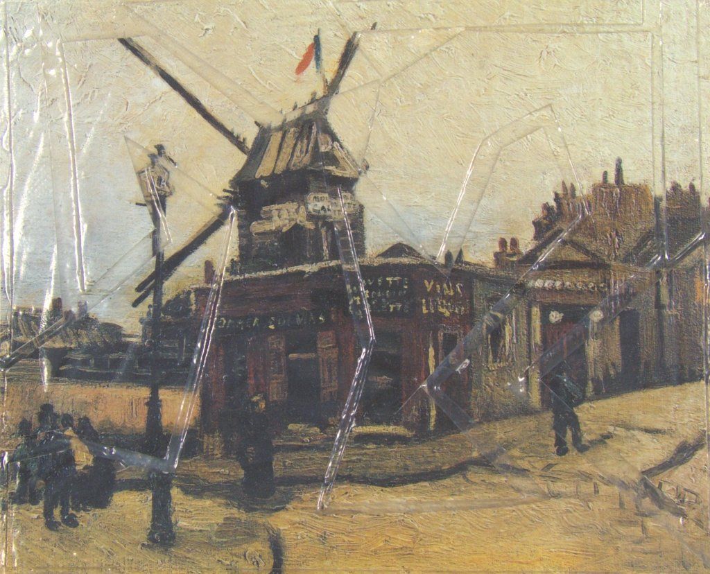 Collage auf Ansichtskarte von Carsten Schneider. Katalognummer 308