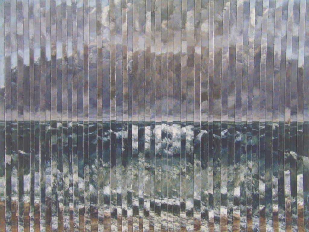 Collage auf Ansichtskarte von Carsten Schneider. Katalognummer 313