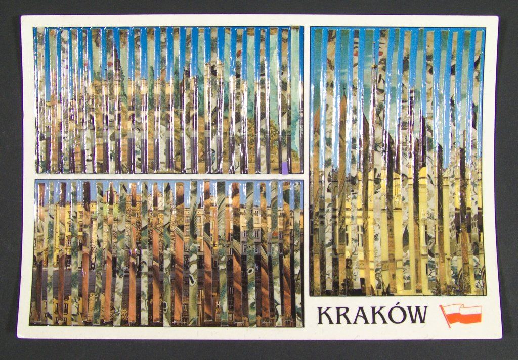 Collage auf Ansichtskarte von Carsten Schneider. Katalognummer 314