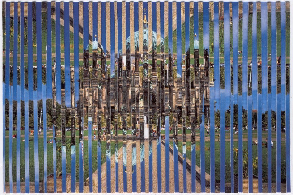 Collage auf Ansichtskarte von Carsten Schneider. Katalognummer 316