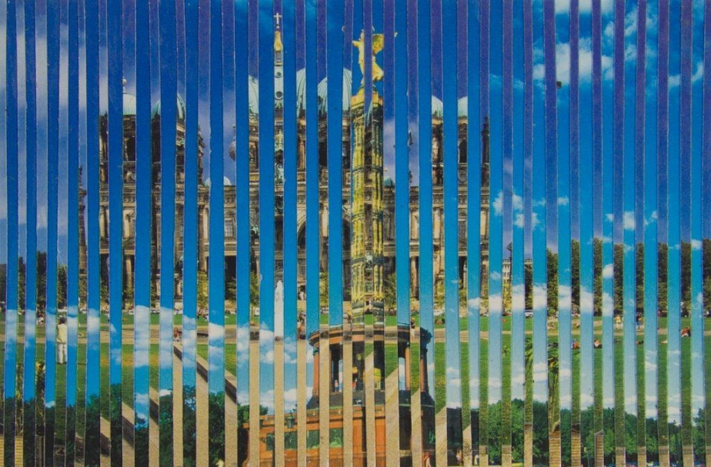 Collage auf Ansichtskarte von Carsten Schneider. Katalognummer 317