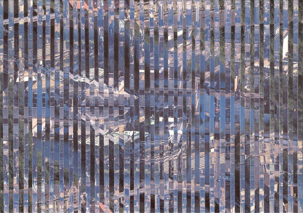 Collage auf Ansichtskarte von Carsten Schneider. Katalognummer 327