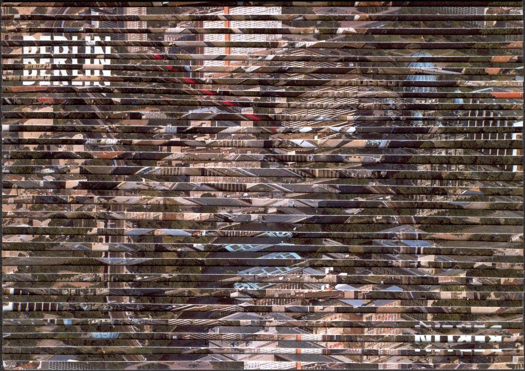 Collage auf Ansichtskarte von Carsten Schneider. Katalognummer 328