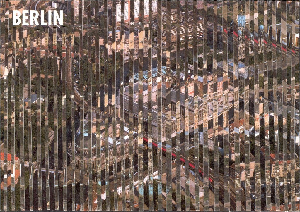 Collage auf Ansichtskarte von Carsten Schneider. Katalognummer 329