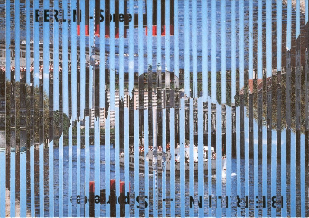 Collage auf Ansichtskarte von Carsten Schneider. Katalognummer 331