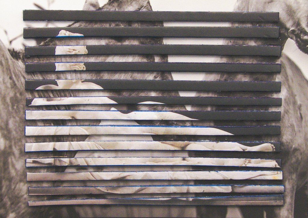 Collage auf Ansichtskarte von Carsten Schneider. Katalognummer 360