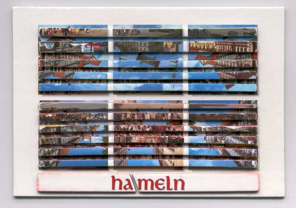 Collage auf Ansichtskarte von Carsten Schneider. Katalognummer 367