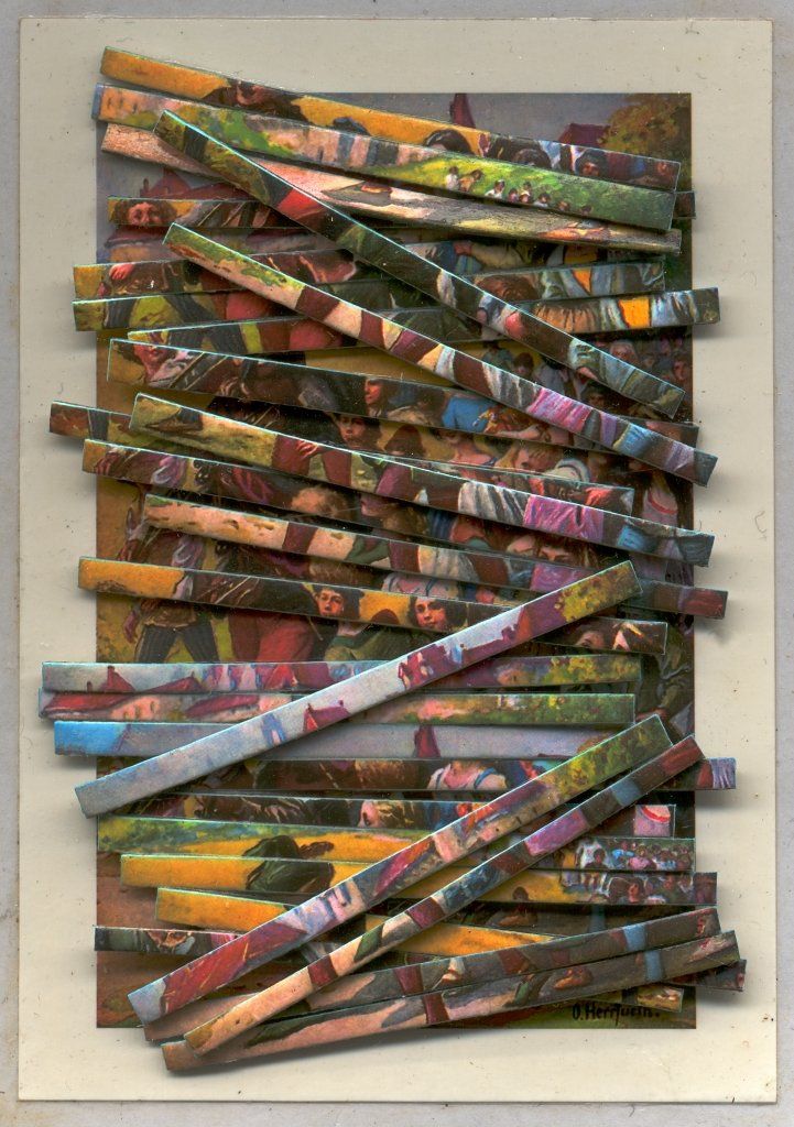 Collage auf Ansichtskarte. Von Carsten Schneider. Nr. 373