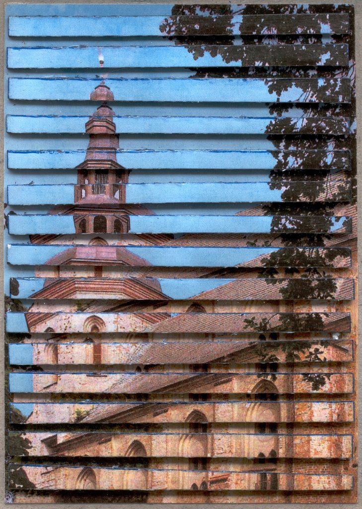 Collage auf Ansichtskarte. Von Carsten Schneider. Nr. 375