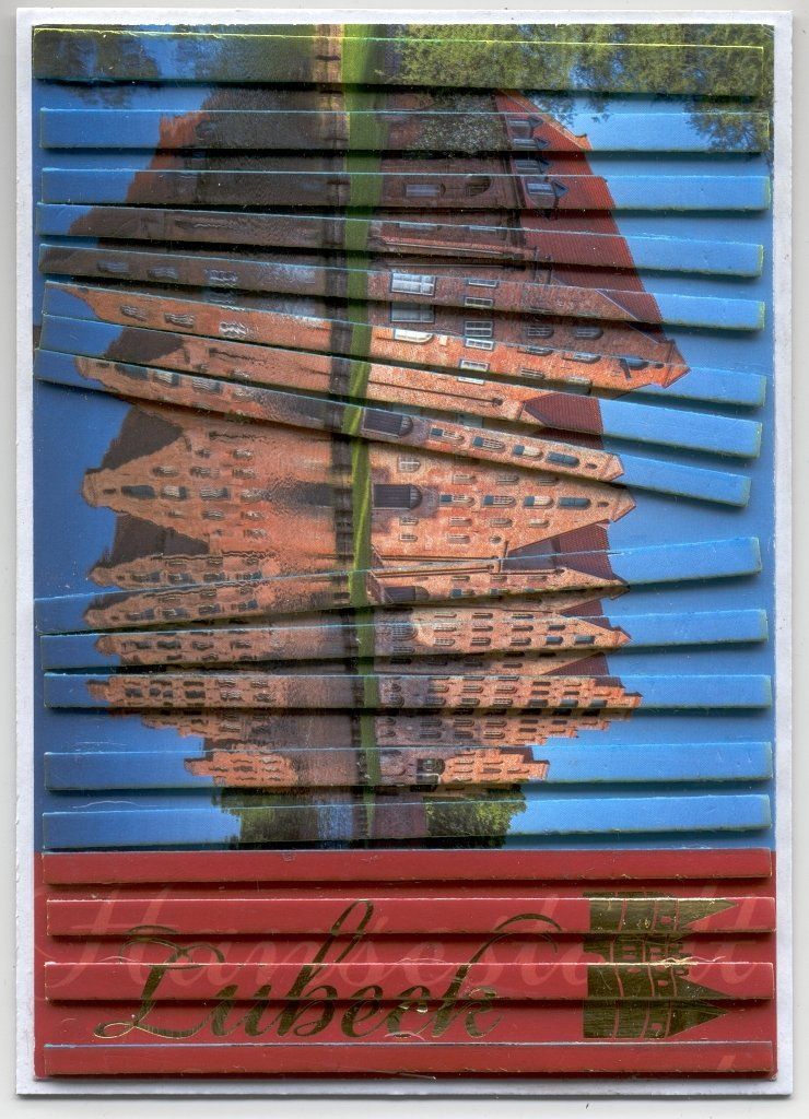 Collage auf Ansichtskarte. Von Carsten Schneider. Nr. 376