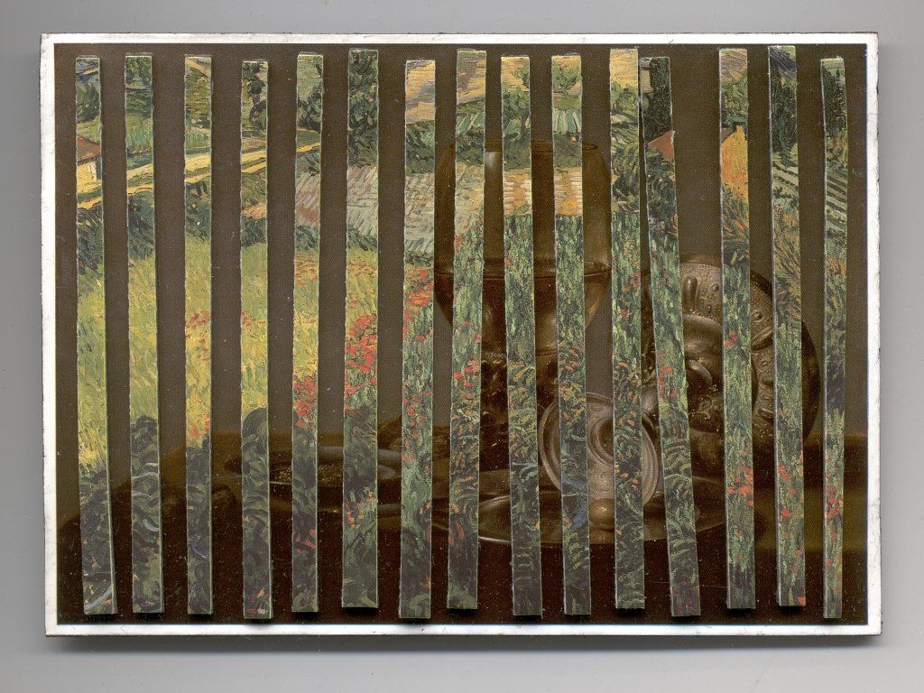 Collage auf Ansichtskarte von Carsten Schneider. Katalognummer 379