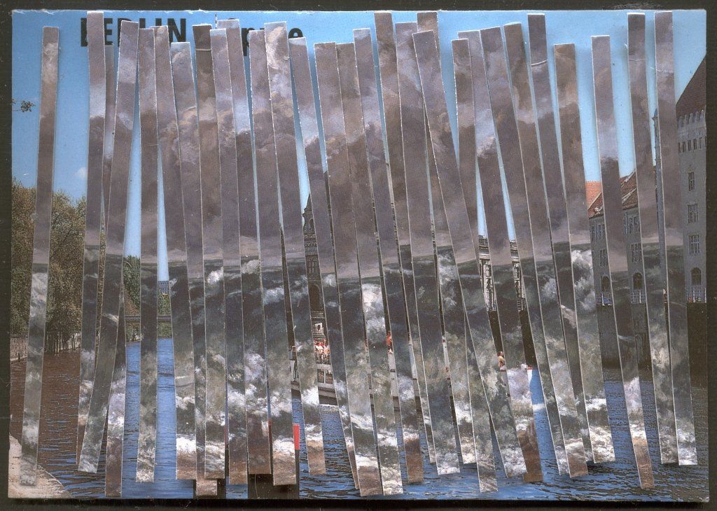 Collage auf Ansichtskarte von Carsten Schneider. Katalognummer 380