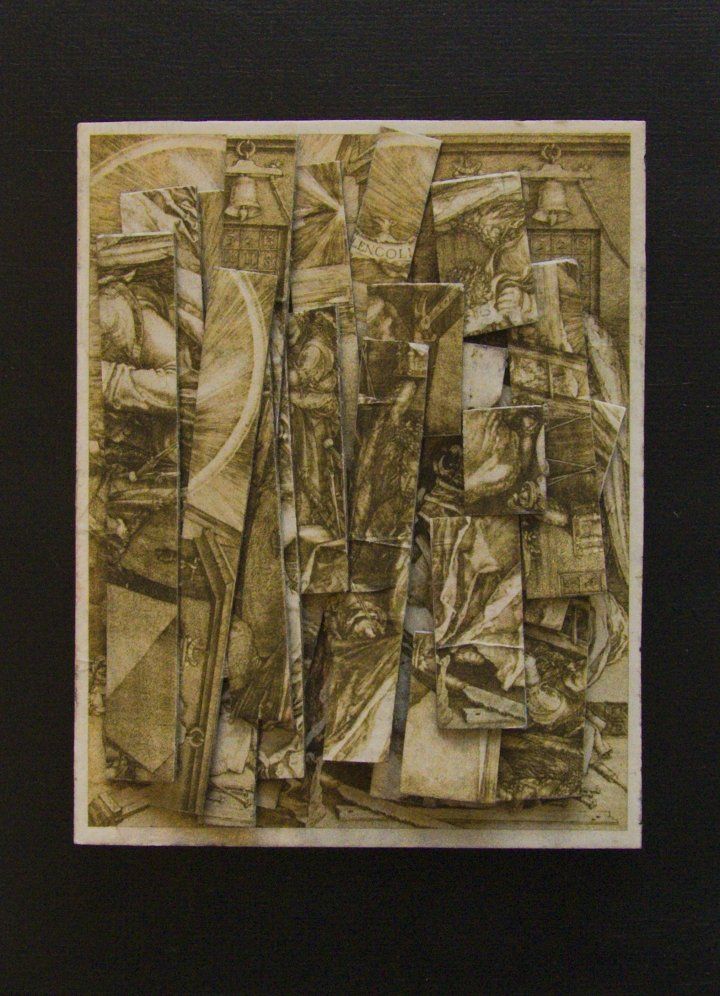 Hommage Collage von Carsten Schneider auf Melencolia I, Kat. 386