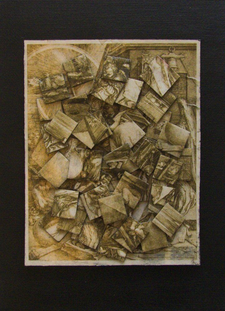 Hommage Collage von Carsten Schneider auf Melencolia I, Kat. 387