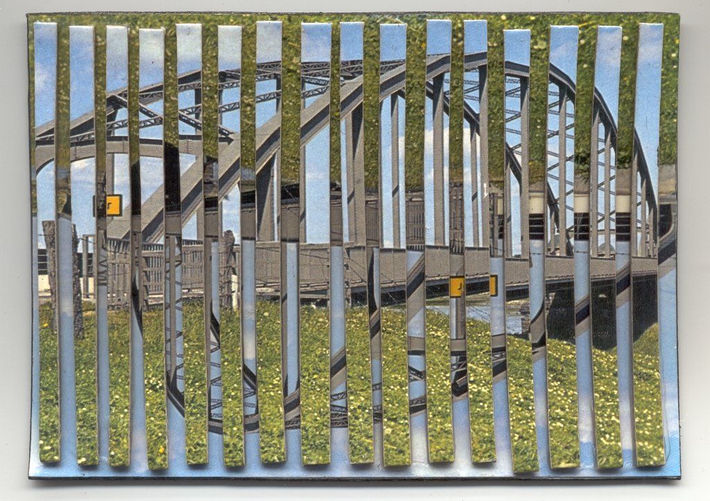 Collage auf Ansichtskarte von Carsten Schneider. Katalognummer 410