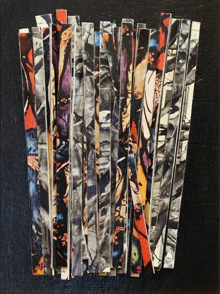 Collage auf Ansichtskarte. Von Carsten Schneider. Nr. 417