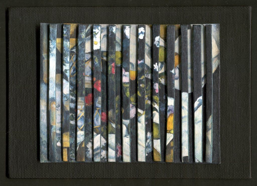 Collage auf Ansichtskarte von Carsten Schneider. Katalognummer 427