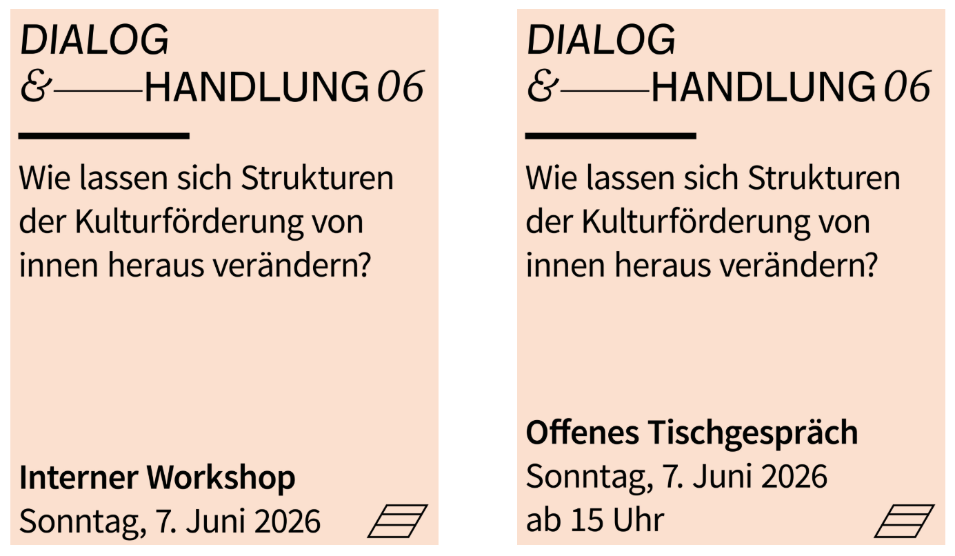 Werbeblock: Dialog & Handlung, Künstlerhaus Lauenburg 2026