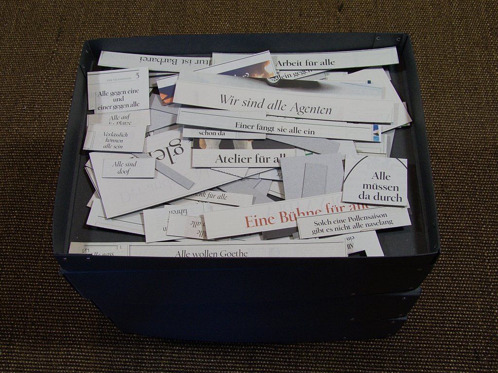 Gesammelte Zeitungsausschnitte von Carsten Schneider