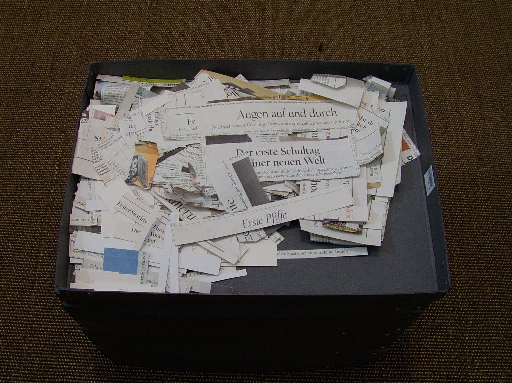 Gesammelte Zeitungsausschnitte von Carsten Schneider