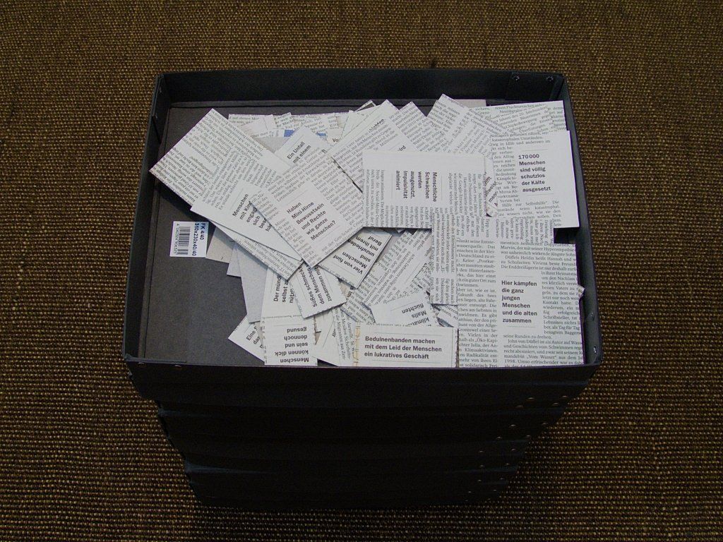 Gesammelte Zeitungsausschnitte von Carsten Schneider