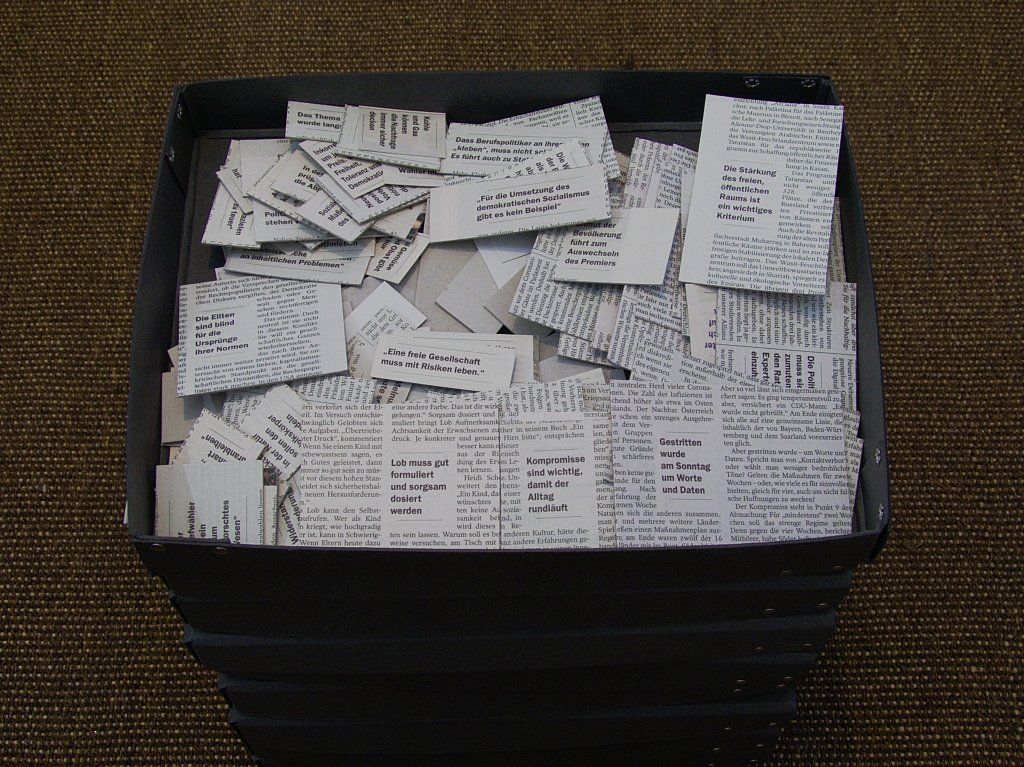 Gesammelte Zeitungsausschnitte von Carsten Schneider