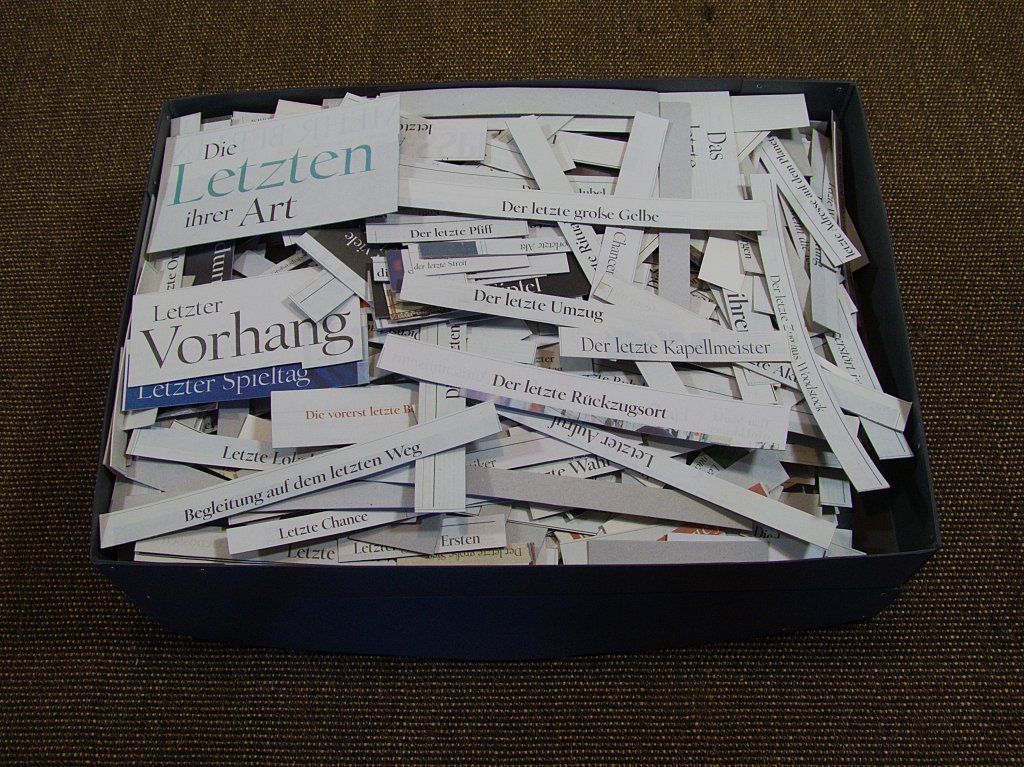 Gesammelte Zeitungsausschnitte von Carsten Schneider