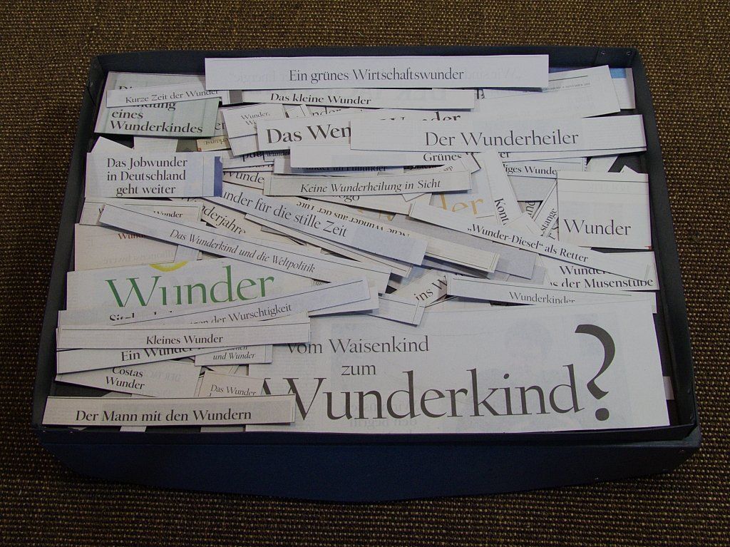 Gesammelte Zeitungsausschnitte von Carsten Schneider