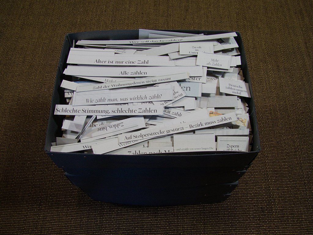 Gesammelte Zeitungsausschnitte von Carsten Schneider