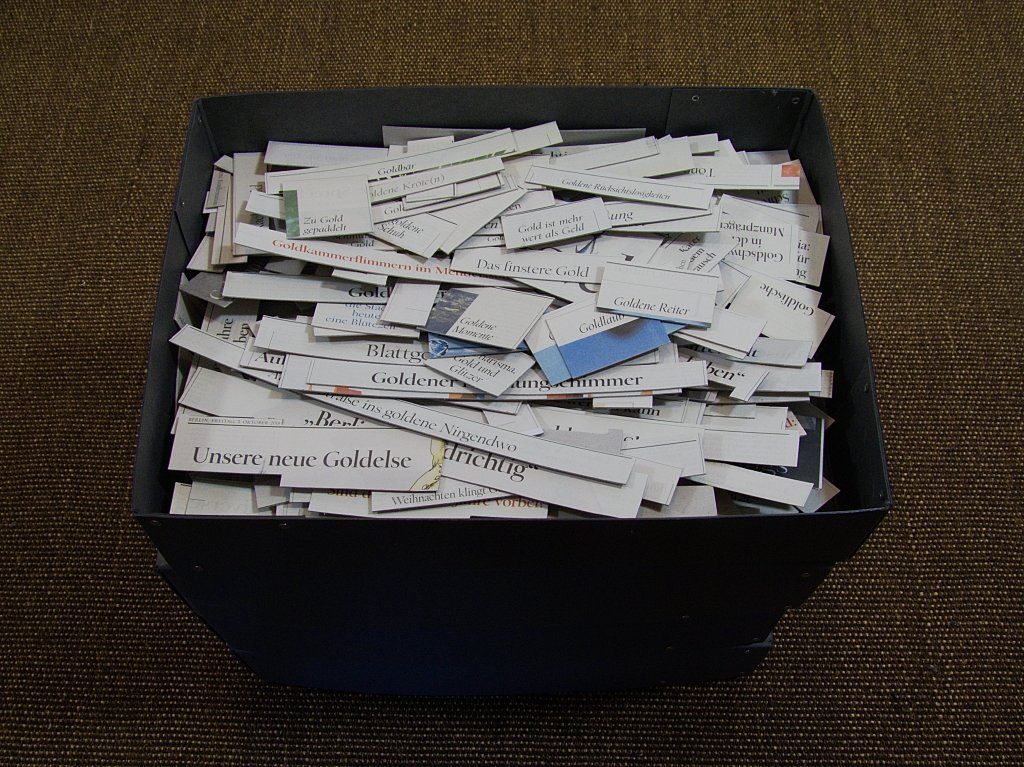 Gesammelte Zeitungsausschnitte von Carsten Schneider