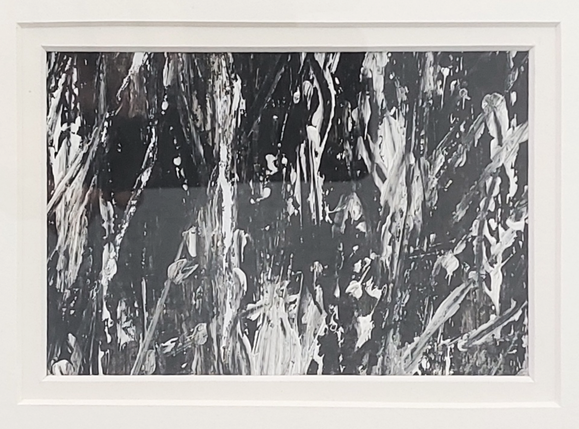 Schwarz-Weißes Bild, abstrakte Kunst von Gottfried Mischke