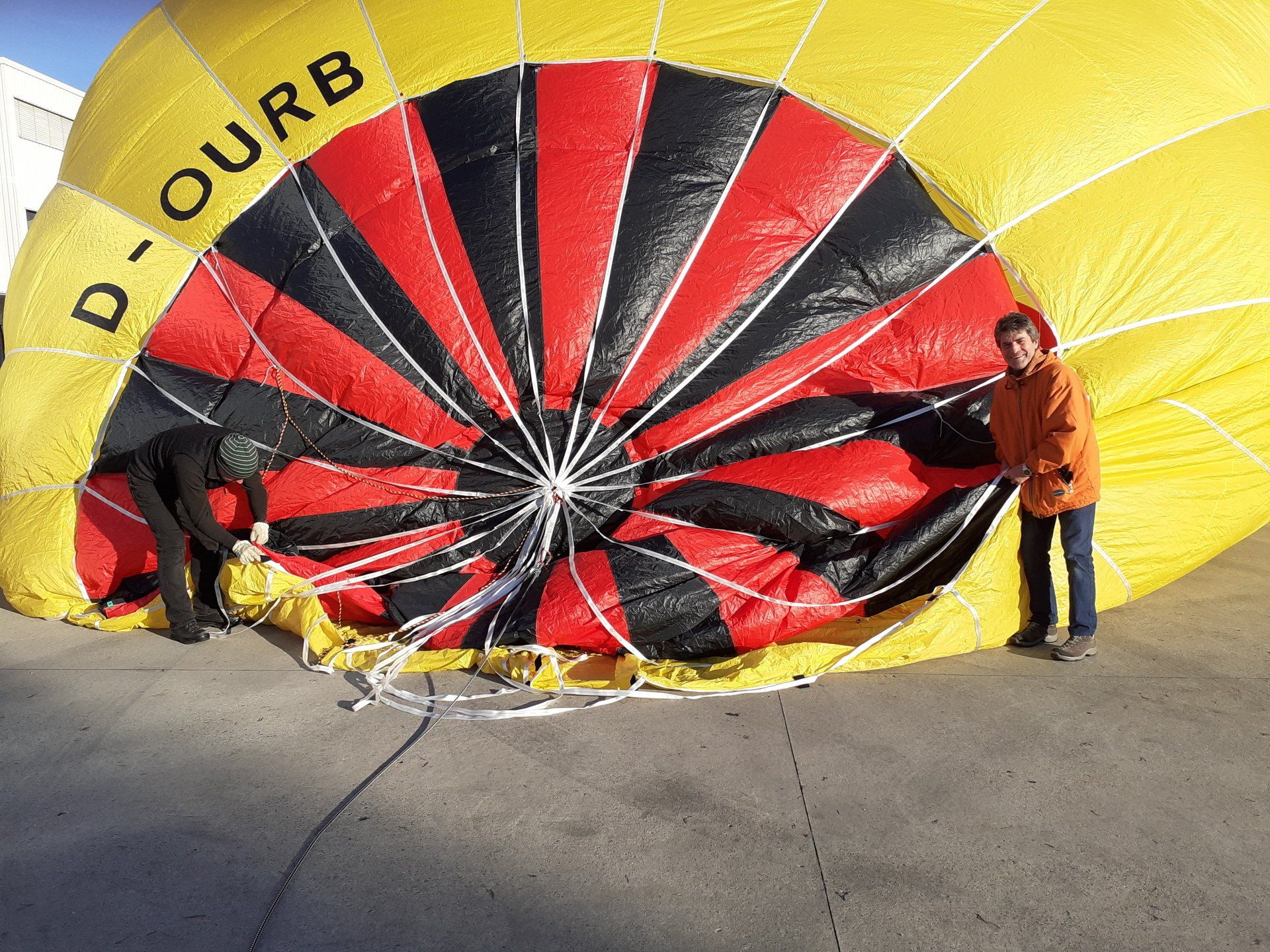 Schließen des Parachutes