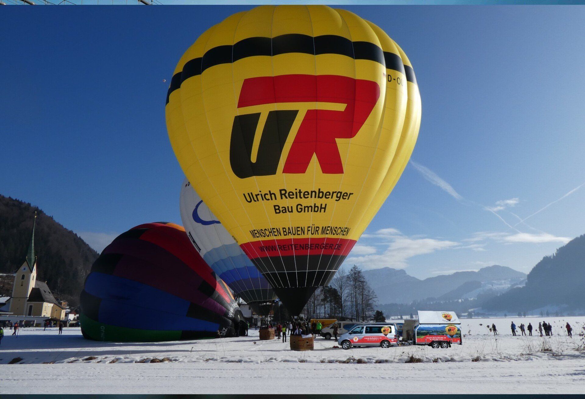 Start in der Wintersonne