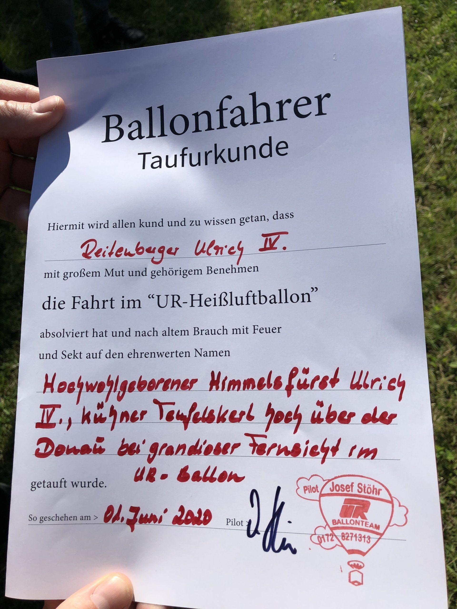 der neue Adelstitel