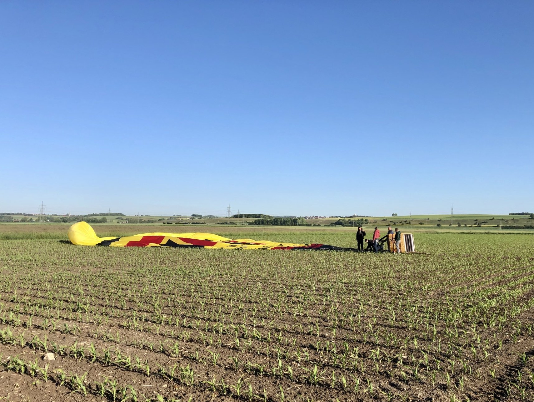 kein ideales Landegelände