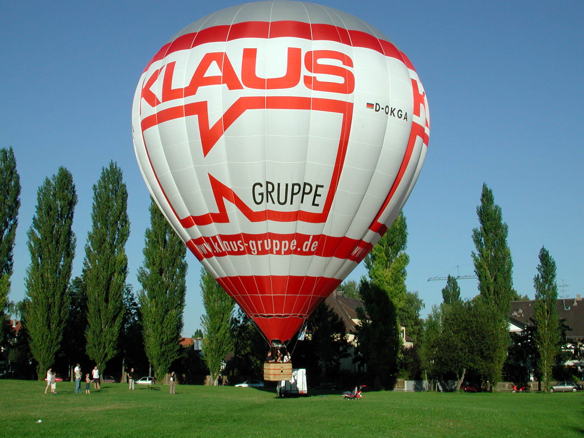Start des KLAUS Ballons auf der Sanderwiese in Augsburg