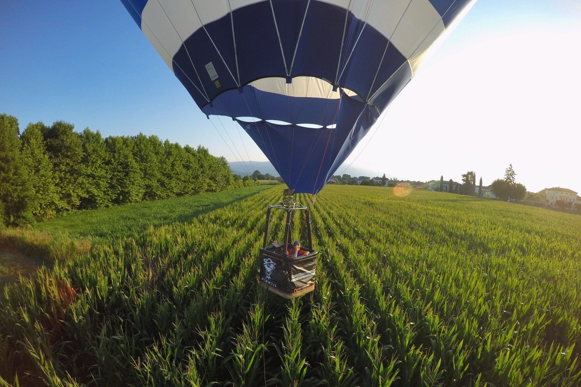 kurz vor der Landung bei Bassano del Grappa