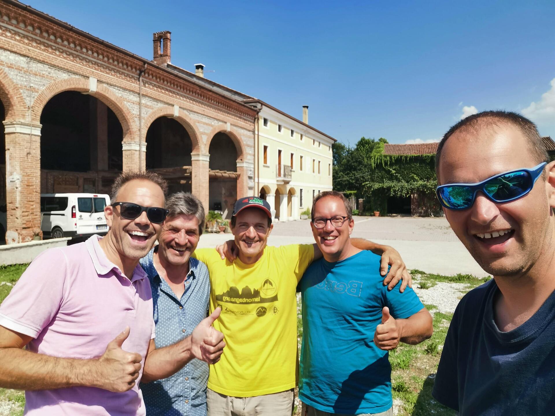 Empfang durch Stefano in Bassano