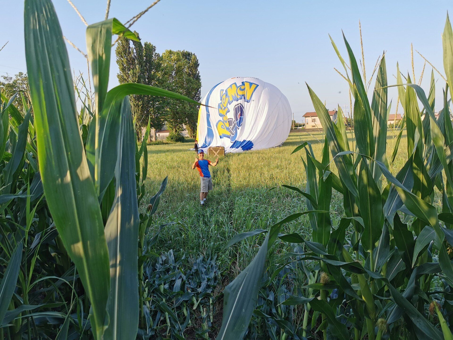 Landung nach der Fahrt über Bassano